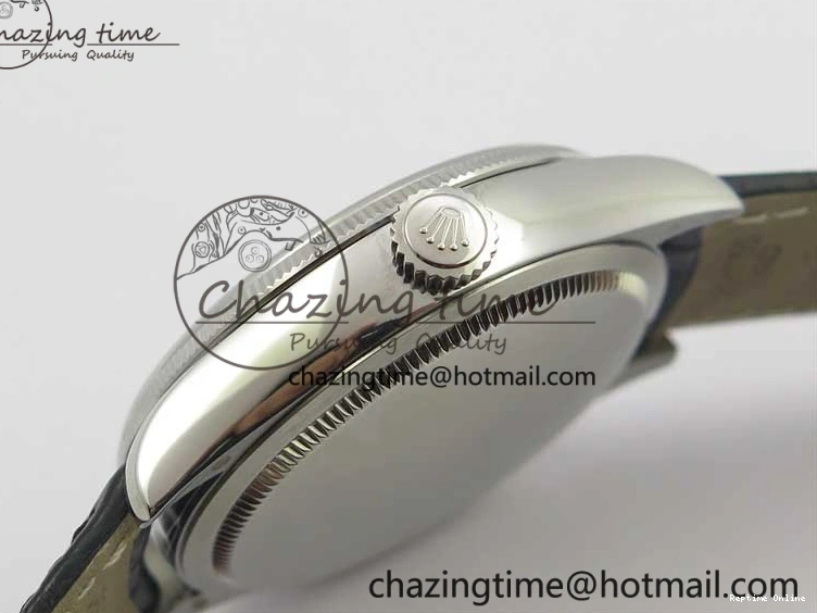 0510 Cellini 50519 Real Date SS BP Maker Best Edition Black Dial Sticks Markers on Black Leather Strap SA Affordable 3087